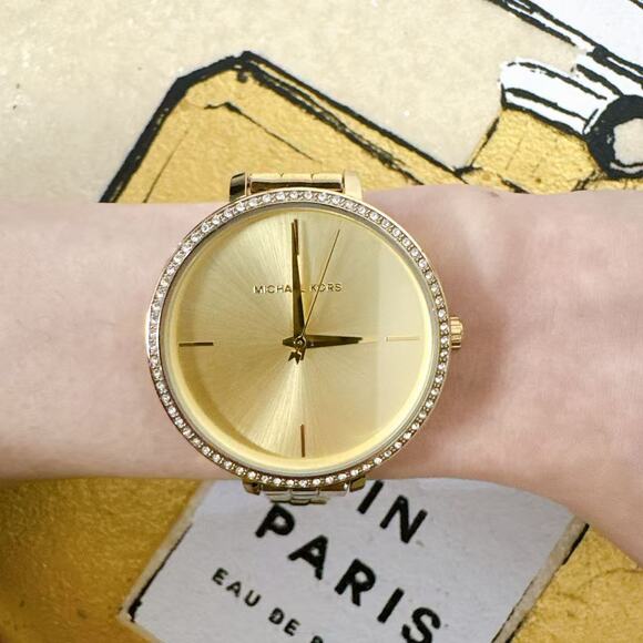 Michael Kors MK4399 Charley Crystal Gold Dial Ladies Watch main image 5